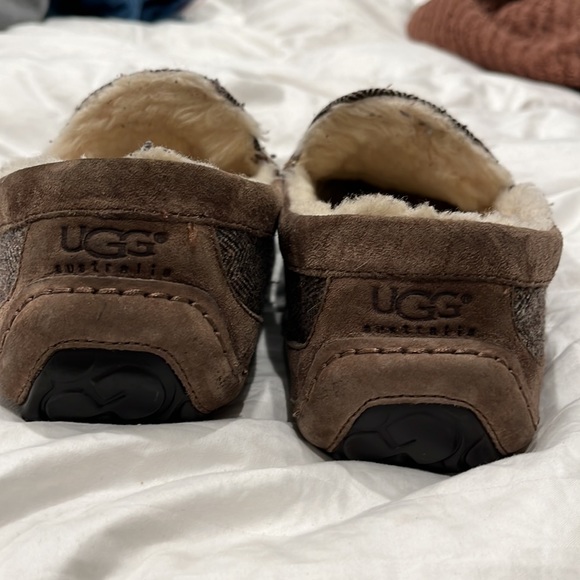 Ugg Mens slip on loafers brown and tan herringbone size 10 - Picture 7 of 11